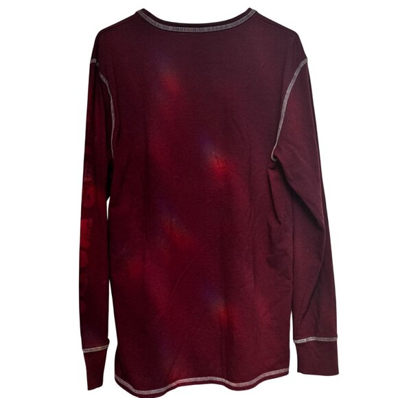 STAR WARS Rebel Alliance Logo Maroon Long Sleeve T-Shirt Cotton Bl. Men's size L - Picture 3 of 4